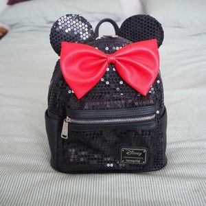 Sequin Minnie LoungeFly Backpack